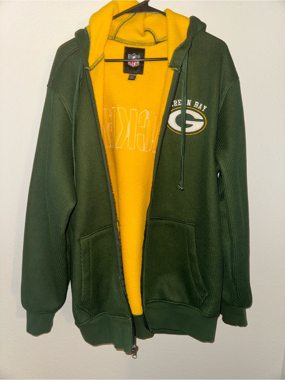NFL Green Bay Packers Green & Gold Hooded Jacket